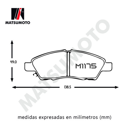 PASTILLA DE FRENO DELANTERA NISSAN