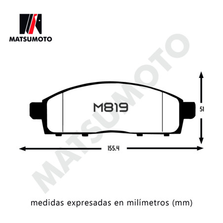 PASTILLA DE FRENO DELANTERA MITSUBISHI