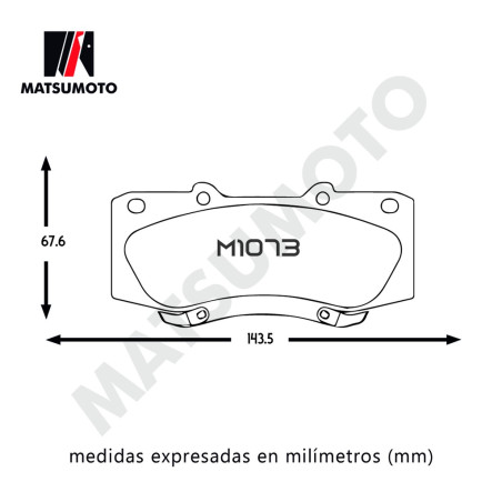 PASTILLA DE FRENO DELANTERA TOYOTA LOW METAL BLACK EDITION