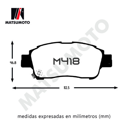 PASTILLA DE FRENO DELANTERA TOYOTA YARIS