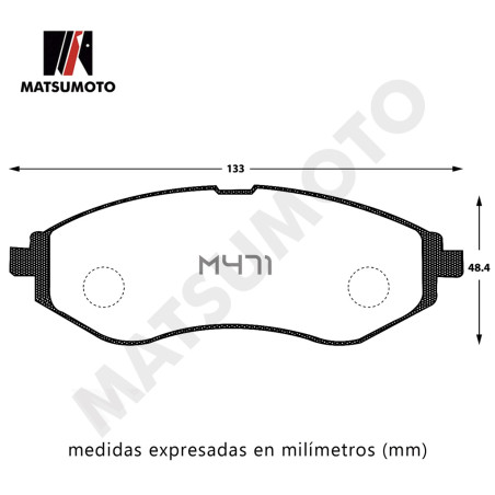 PASTILLA DE FRENO DELANTERA SPARK AVEO