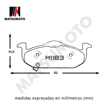 PASTILLA DE FRENO DELANTERA MG350 LOW METAL BLACK EDITION