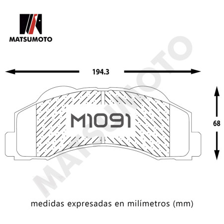 PASTILLA DE FRENO DELANTERA FORD F-150 EXPEDITION