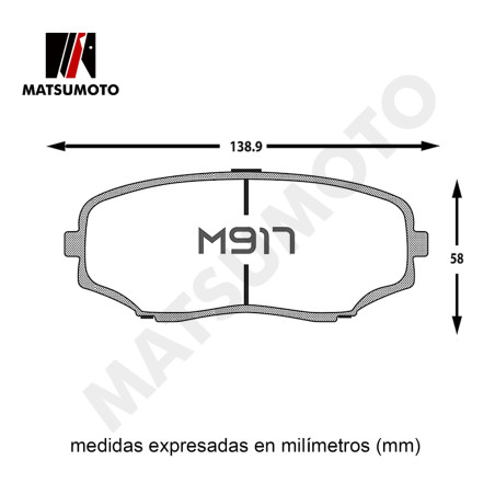 PASTILLA DE FRENO DELANTERA MITSUBISHI L200 MAZDA CX7 FORD EDGE
