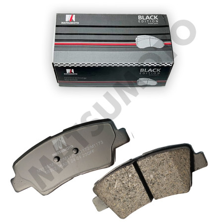 PASTILLA DE FRENO TRASERA SSANGYONG CHANGAN HYUNDAI KIA LOW METAL BLACK EDITION