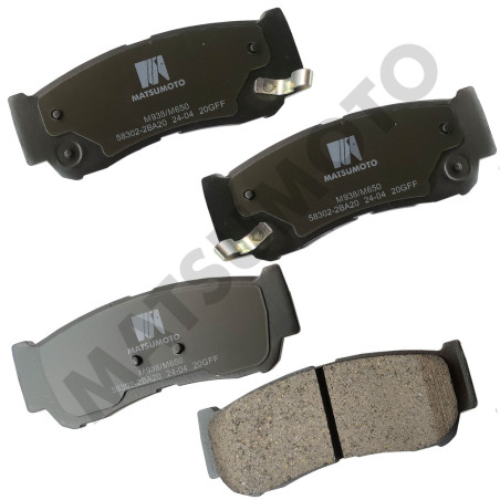 PASTILLA DE FRENO TRASERA MAXUS T60 SSANGYONG STAVIC HYUNDAI SANTA FE LOW METAL BLACK EDITION