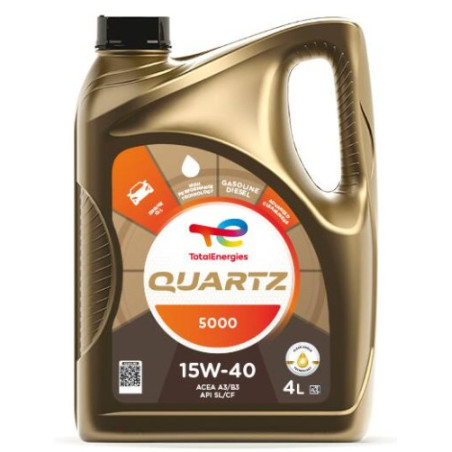ACEITE TOTAL QUARTZ 5000 15W40 SN/CF 4LTS