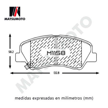 PASTILLA DE FRENO DELANTERA HYUNDAI KIA RENAULT