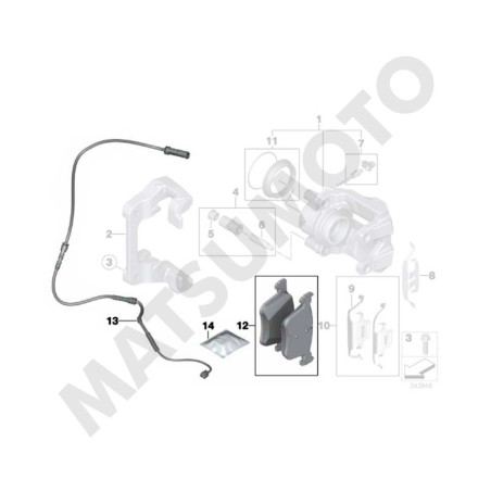 PASTILLA DE FRENO DELANTERA BMW 320i F30 CARBO-CERAMICA