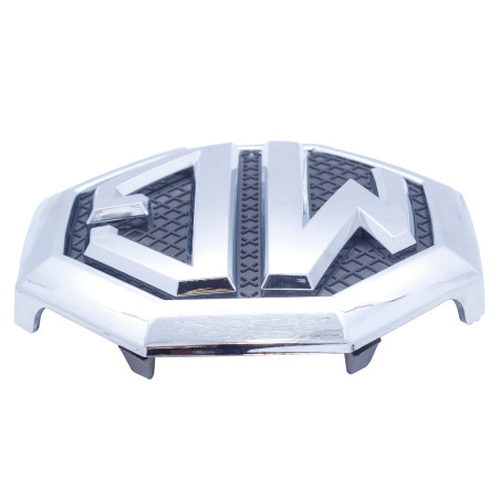 EMBLEMA MASCARA MG CON BORDES CROMADOS