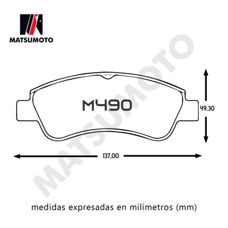 PASTILLA DE FRENO DELANTERA PEUGEOT CITROEN FIAT DONGFENG FOTON