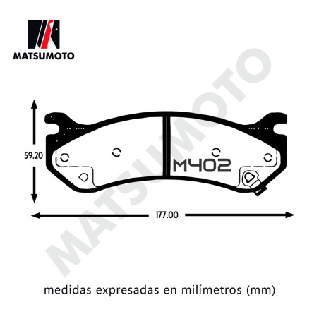 PASTILLA DE FRENO CHEVROLET SILVERADO SUBURBAN AVALANCHE