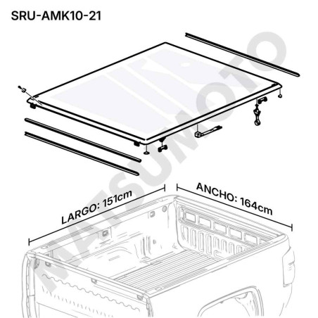 LONA MARITIMA VOLKSWAGEN AMAROK 2010 ON