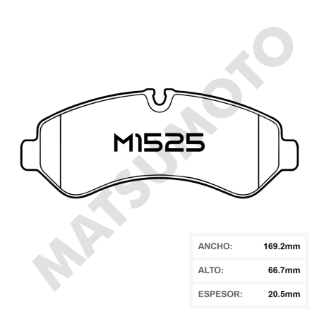PASTILLA DE FRENO TRASERA MERCEDES BENZ SPRINTER CERAMICA
