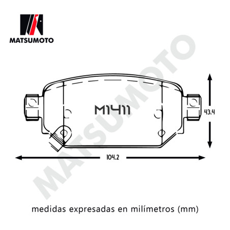 PASTILLA DE FRENO TRASERA MAZDA CX3 MAZDA 3 CERAMICA