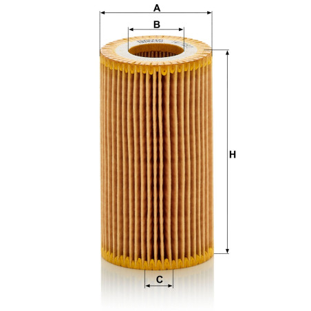 FILTRO MANN HU718/1K ELEMENTO MERCEDES BENZ SPRINTER