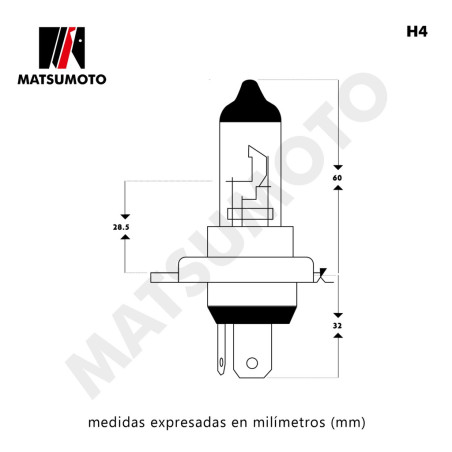 SET AMPOLLETA HALOGENA H4 12V 60/55W BASE P43T COOLBLUE