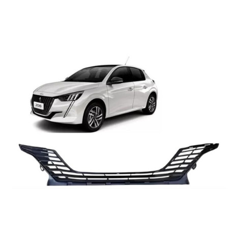 REJILLA INFERIOR PARACHOQUE DELANTERO PEUGEOT 208 2021/2024 NEGRA