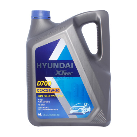 ACEITE HYUNDAI XTEER D700 SP C2 C3 5W30 6 LITROS