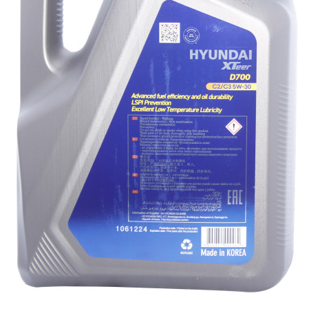ACEITE HYUNDAI XTEER D700 SP C2 C3 5W30 6 LITROS