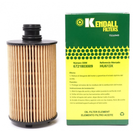 FILTRO ACEITE HU613X SSANGYON ACTYON SPORT/KORANDO/REXTON/STAVIC 2012/2023 OEM 6721803009