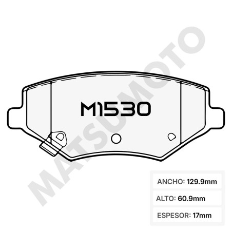 PASTILLA DE FRENO DELANTERA CHEVROLET CAPTIVA 2019 2026