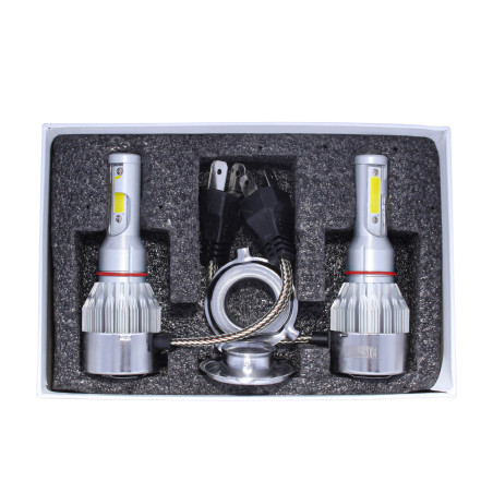 KIT AMPOLLETA H4 LED 12V 30 WATTS 6000K