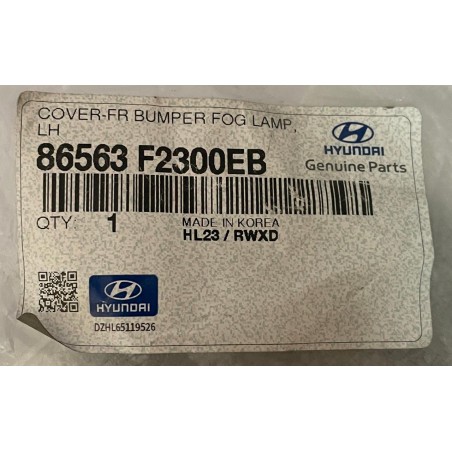BISEL NEBLINERO IZQUIERDO HYUNDAI ELANTRA AD 1.6 2016/2020 ORIGINAL OEM 86563F2300EB