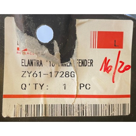 GUARDAFANGO DELANTERO IZQUIERDO HYUNDAI ELANTRA 2016/2020 ORIGINAL OEM ZY61-1728G