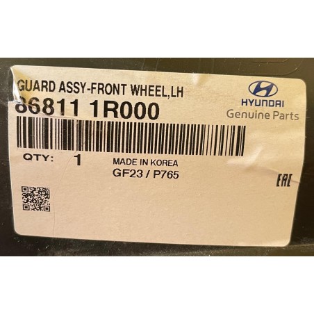 GUARDAFANGO DELANTERO IZQUIERDO HYUNDAI ACCENT RB 2011/2021 ORIGINAL OEM 868111R000